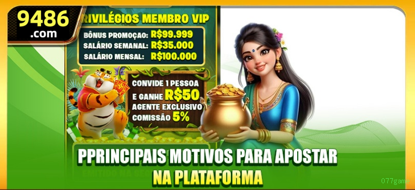 Bônus exclusivos membros VIP 077game